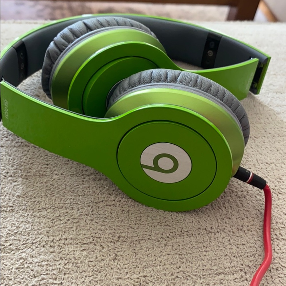 Beats by Dre. Solo HD wired. Lime green.